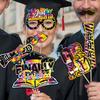 30pcs Congratulation 2025 Graduation Photo Props Dress Up Costume Mask  Graduation Season