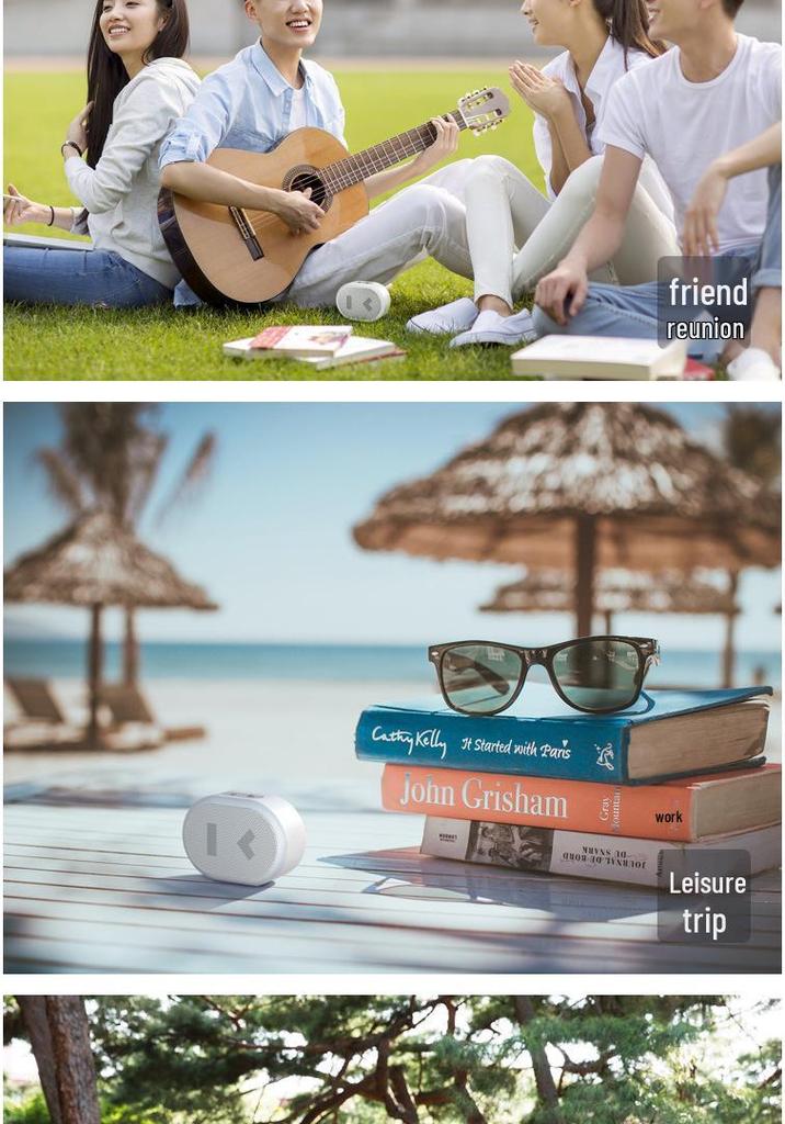 Baidu AI Bluetooth Portable Smart Speaker with Voice Assistant for Outdoor Use