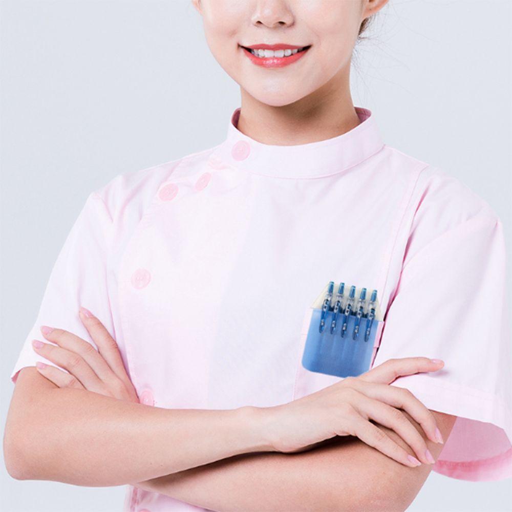 10Pcs/set Ink-Resistant PVC Pencil Case Leak-Proof Pen Insert Pouch Nurse Pen Pocket Doctor