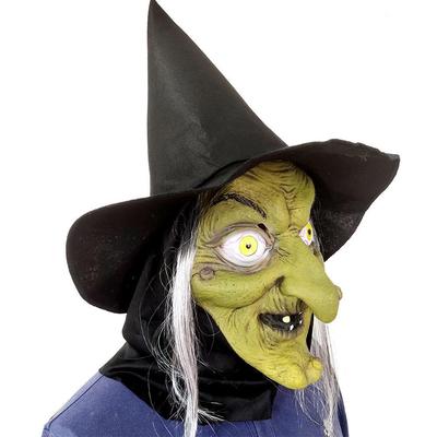 Latex Hexe Nonne Maske für Halloween Cosplay