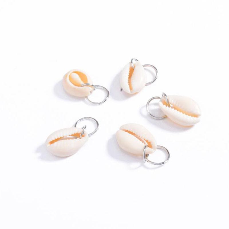 

5/10 шт./упак., разные стили, подвески для волос, коса, дреды, бусины, зажимы, манжеты, кольца, ювелирные изделия shell 5pcs серебряный