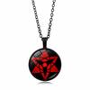 anime merchandise Naruto Sharingan Pendant Necklace Men Women Versatile Circular accessories Sweater Chain toys gifts for kids