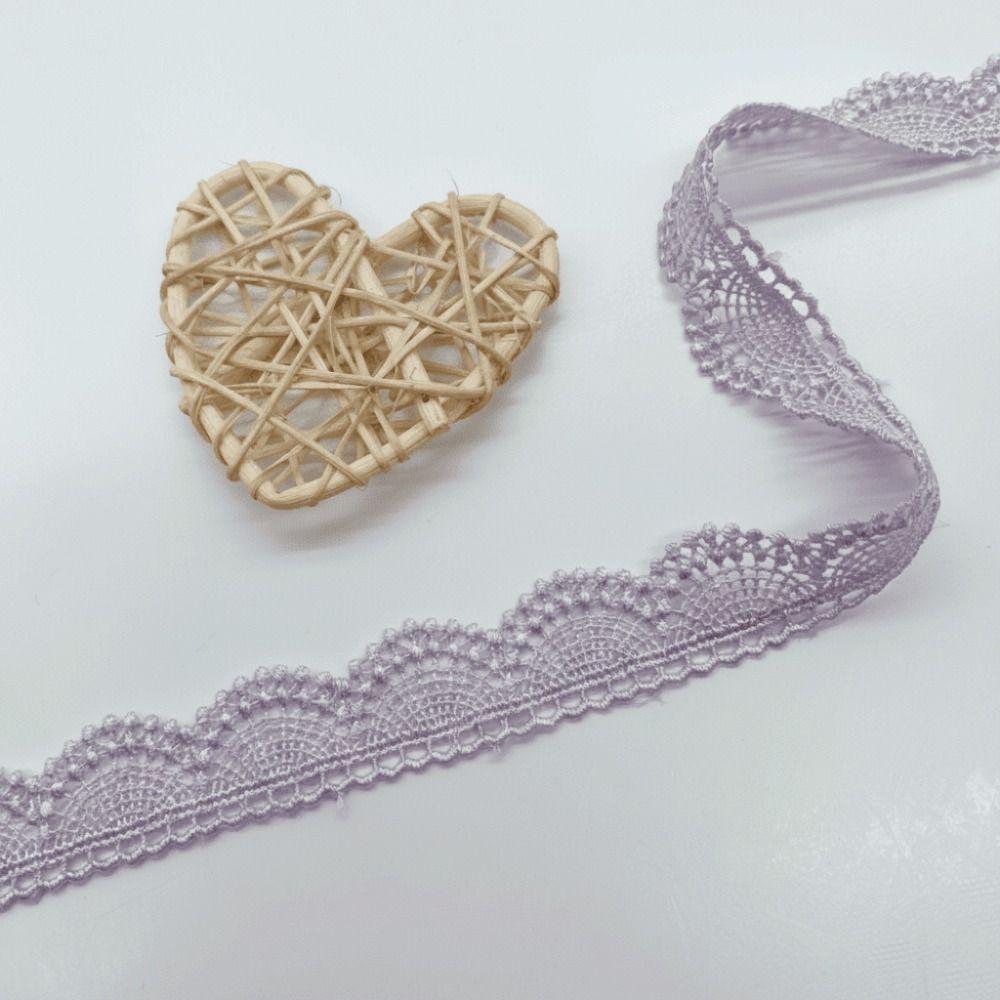 For Women 15 Yards Lace Trim Single Sided Colorful Embroidery Lace Various Colors Semicircle Shape DIY Trims Handmade Decoration