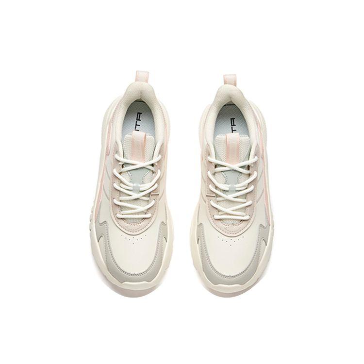 Anta Comfortable And Durable Dad Shoes Women Sneakers White Gray Pink 922048823-2