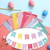 Easter Mabula Flag Swallowtail Flag Colorful Rabbit Carrot Pull Flag Pennant Party Decoration