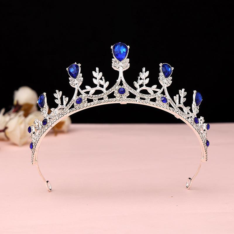 Black Baroque Crown Tiara Bride Eighteen Female Bar Mitzvah Birthday Princess Crown