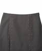 TTUDEMENT Stud Long Skirt_Charcoal