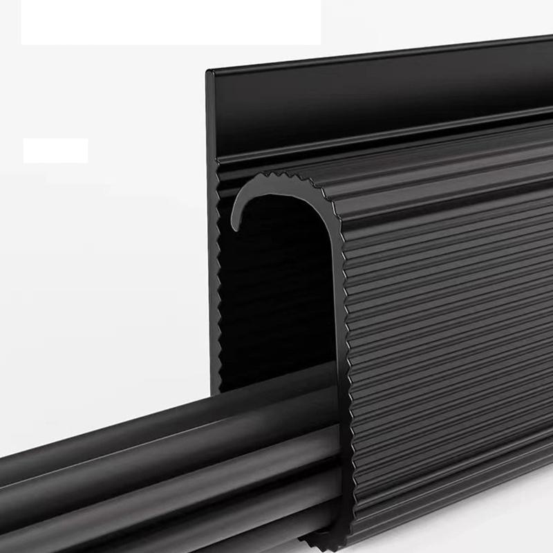 Skrivebord Underbord Kabelhylle Anti-Ekstrudering Gulvkabeldeksel Selvklebende Holdbar Forlengelsesledningskanal Kabelbeskytter
