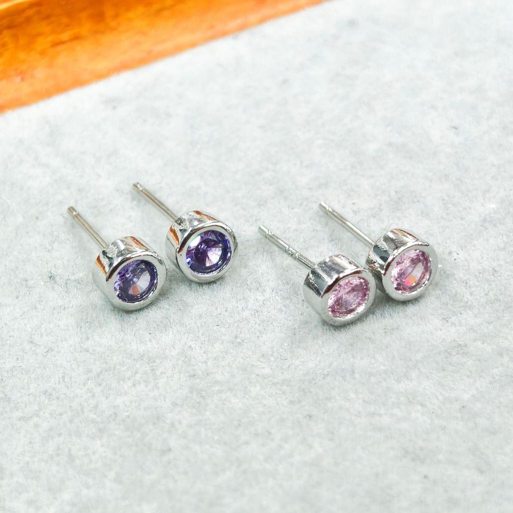 Gessen Zircon Stud Earrings for Women - Elegant, Stylish, Simple Design