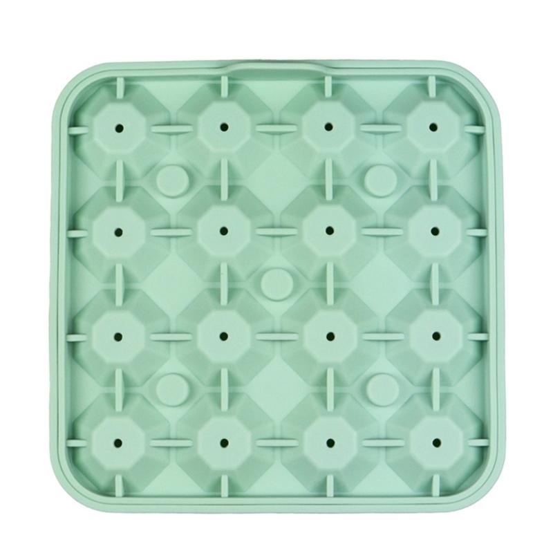 Eiswürfelschale mit 16 Schlitzen, multifunktionale Silikonformen, rautenförmiger Eiswürfelbereiter, Eiswürfelschale, DIY-Eiswürfelformen