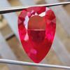 46 Ct Natural Mozambique Rich Red Ruby Pear Shape Certified Loose Gemstone