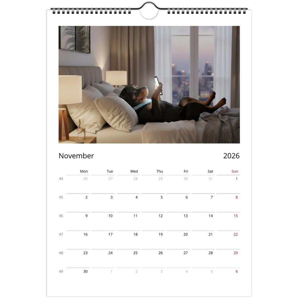 Nástěnný kalendář 2026, Zábavný tematický kalendář, Zábavný dárek k chatu, Perfektní volba pro domácí použití.