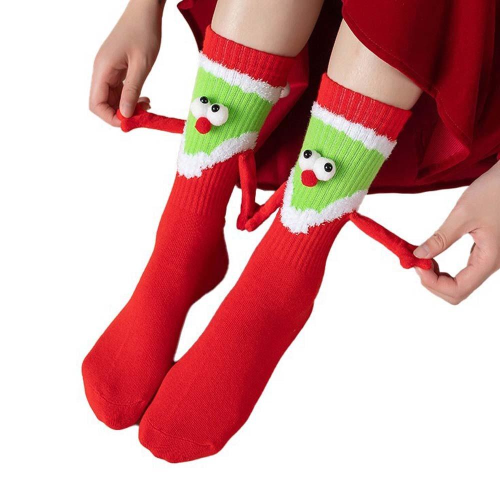 New Year Gifts Long Tube Hose Socks Breathable Cartoon Xmas Socks  Streetwear