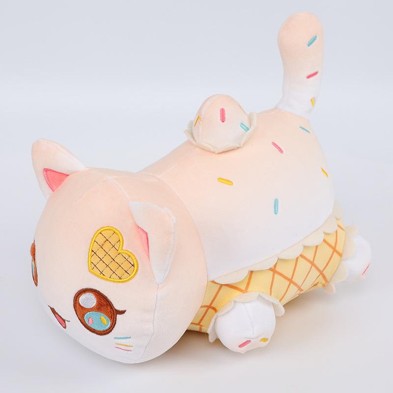 Schattig Voedsel Kat Kussen Hamburger Kat Pluche Speelgoed Vakantiecadeau Schattig Kat Speelgoed 25cm of height