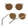 Women Men Sunglases Round Sun Glasses Women's Metal Frame Eyewear Fishing Glasses UV400 Shades