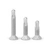 410 Stainless Steel Flat Head Fine Thread Drill Tail Screws for Aluminum