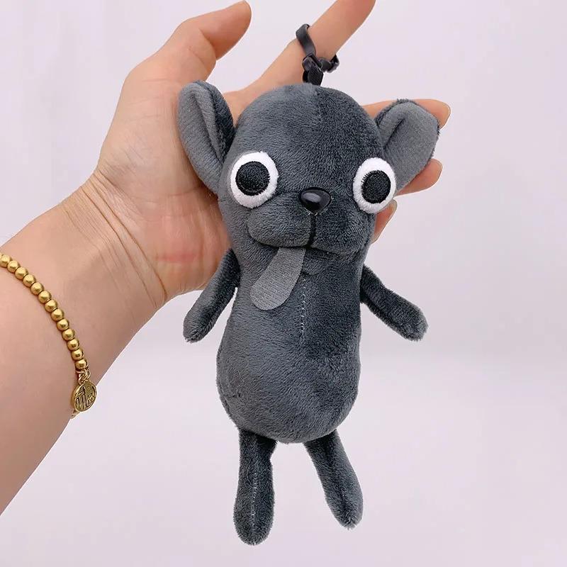 

Plush Keychain Stuffed Animals Chinese Crested Dog Soft ChiHUAHU Dog Plush Doll Weird Funny Doll Bag Hanging Toys