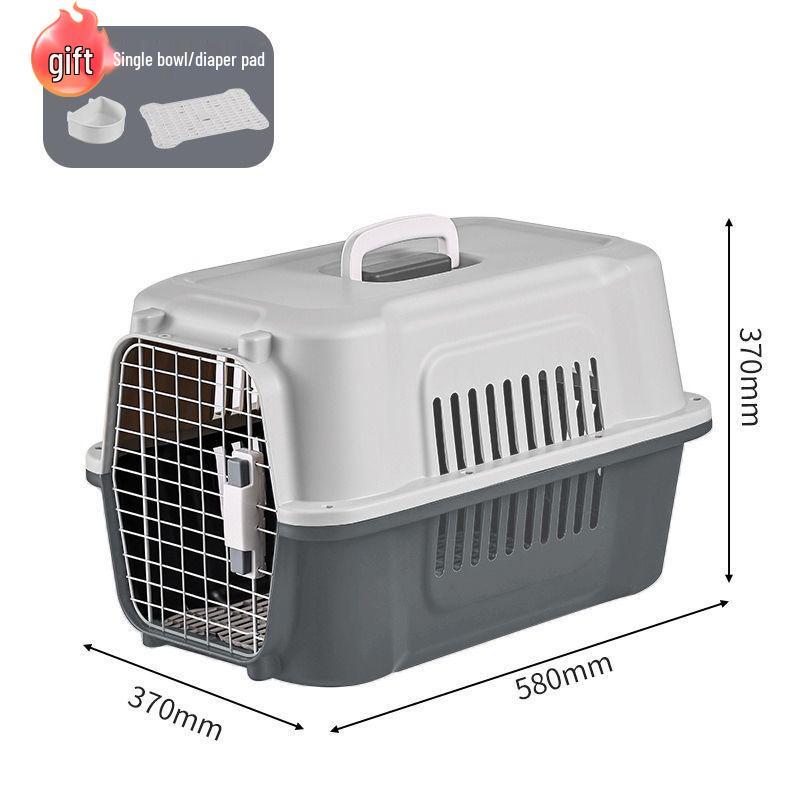 Pet Airline Carrier: Portable, Breathable Travel Cage for Cats and Dogs