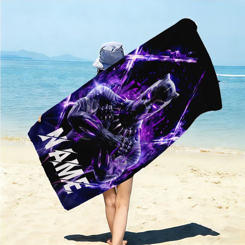 Personalized "Venom Artwork Poster" Beach Towel Microfiber Beach Towel Thin Absorbent for Beach Swimming Yoga Bath Sports. 0910336