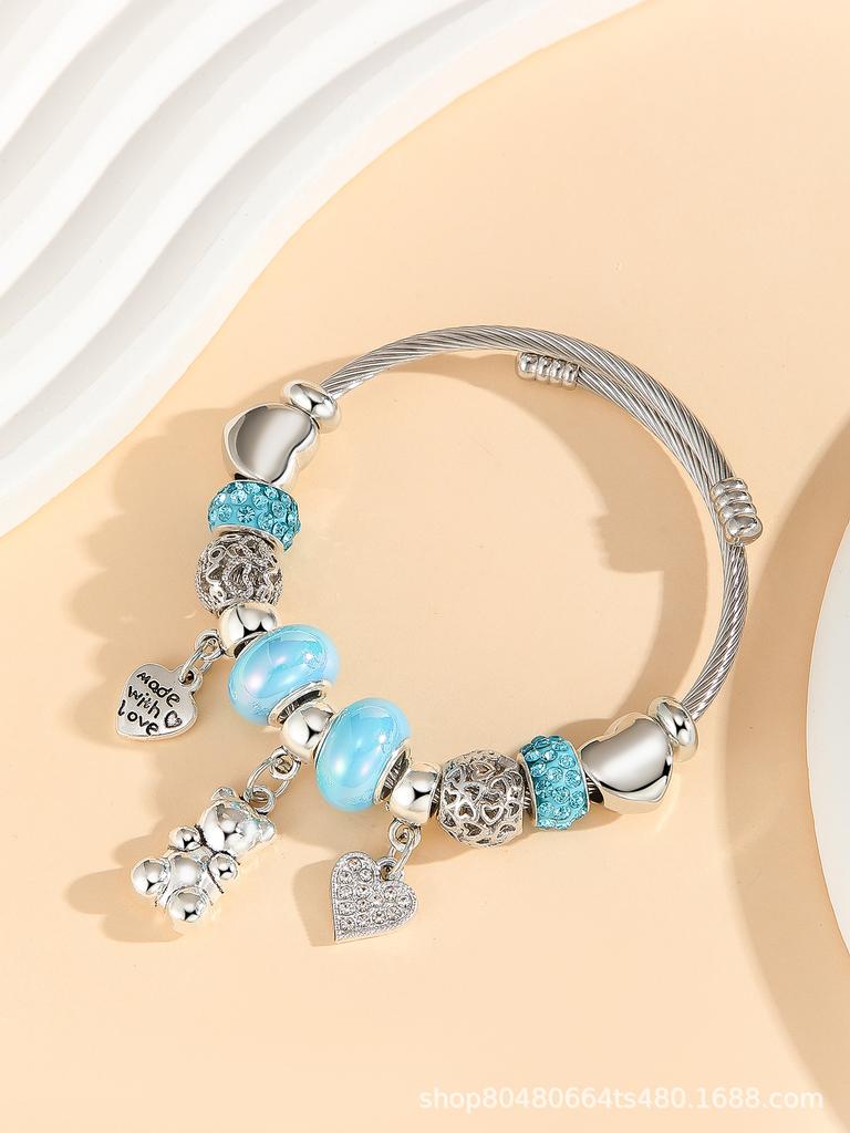 Fashion Multi-Element Rhinestone Beaded DIY Bracelet Jewelry