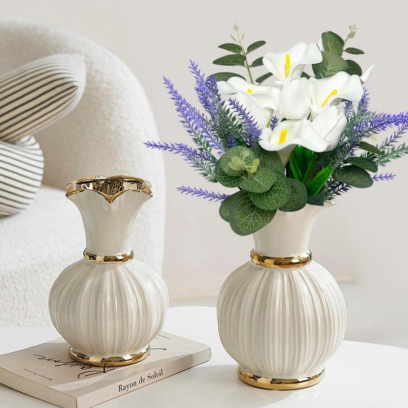 Artificial Tulip and Calla Lily Combination Bouquet for Home Hand-held Green Plant Bouquets