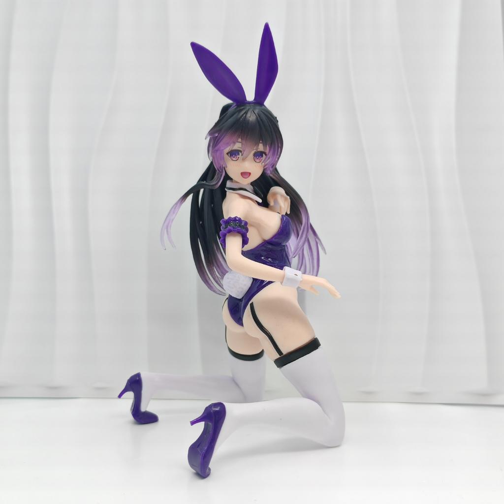 13CM Anime DATE A LIVE Yatogami Tohka Figure Desktop Cute Bunny Girl Style Model Toy Gift Collection Aciton Figure PVC