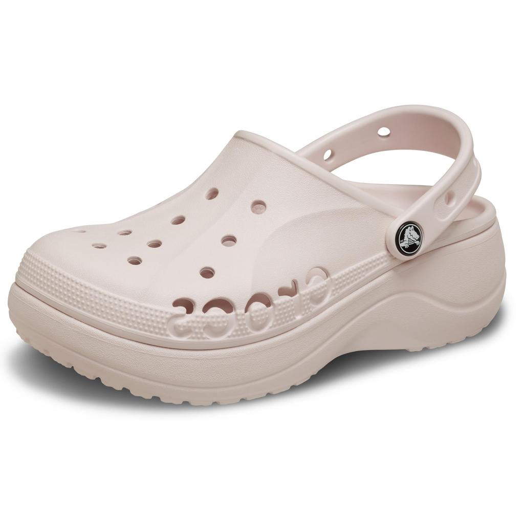 Crocs Baya Platform Clogs, Barely Pink, 24cm