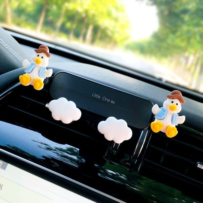 Car Phone Holder 2022 New Model Cute Cartoon Car Air Vent Decoration Navigation Support for Girls