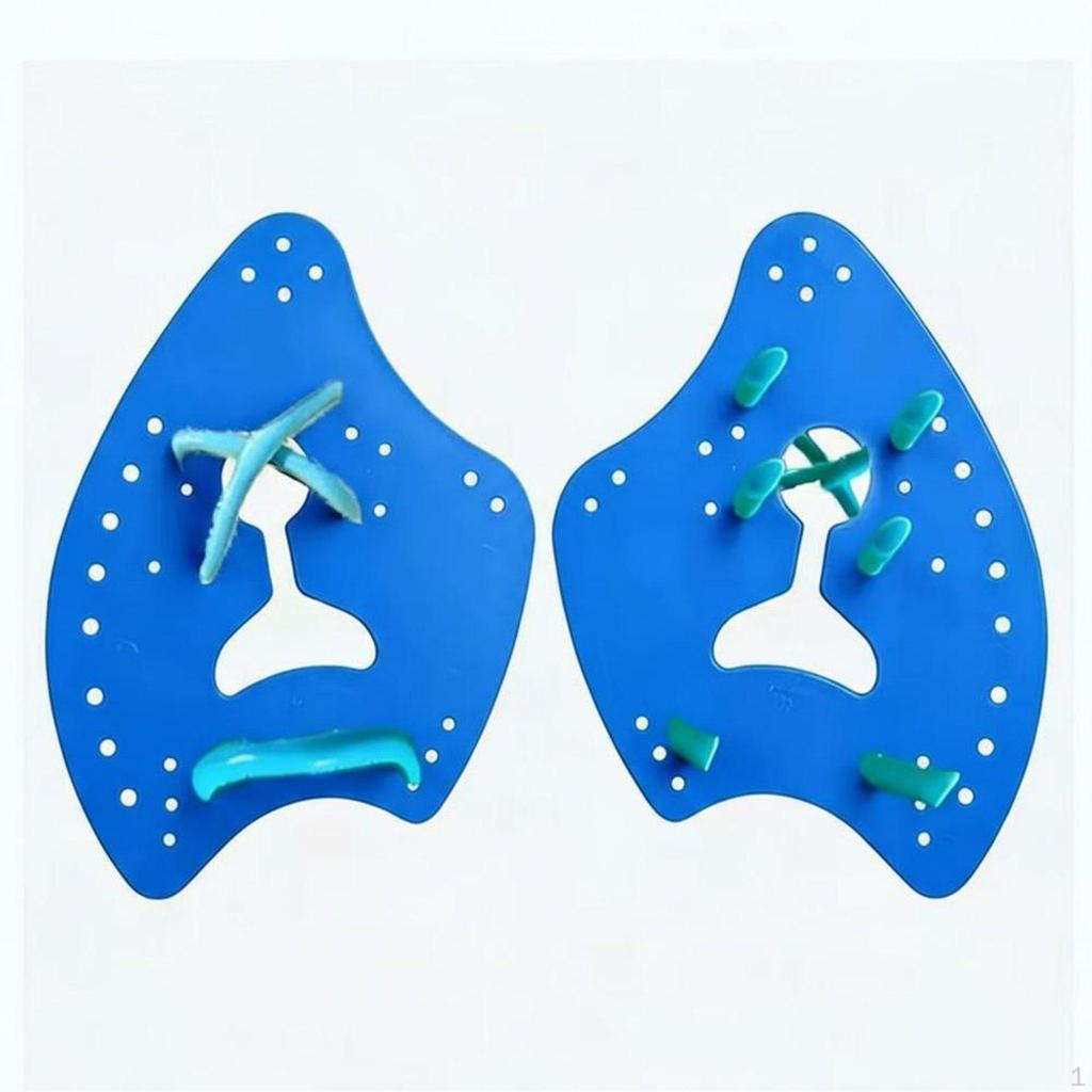 2 Pieces Axe Shaped Swim Paddles Improve Arm Strength Ergonomic Design Stroke Correction