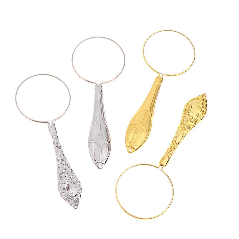 Lupe Tragbar Handheld 5X Vergrößerer Delikater Mustergriff Taschenlupe Zum Lesen Inspektion Handwerk