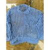 Loose Casual Versatile Cut-out Long Sleeve Women's Oversized Knitted Sweater Sun Shirt