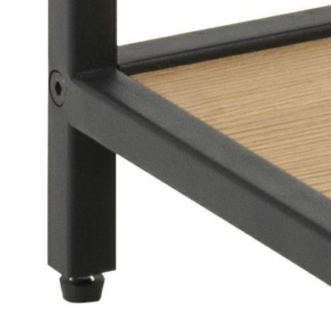 Seaford BEDSIDE CABINET WITH DRAWER AND SHELF, MDF, metal, wild oak