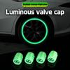 4Pcs Luminous Car Tire Valve Cap For Lexus RX330 IS250 GS300 Fluorescent Night Glowing Decor Wheel Dustproof Tyre Valve Stem Cap
