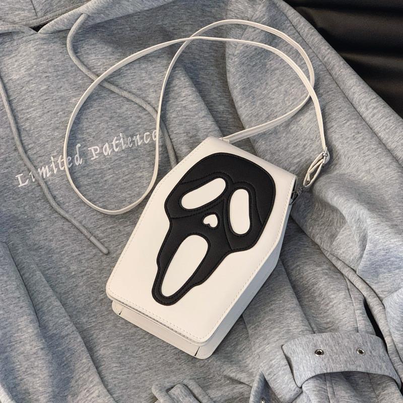 Trendy Black And White Minimalist Sling Bag For Fall Stylish Crossbody Purse For Men And Women