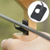 2Pcs Plastic Arrow Rest Black Recurve Bow Arrow Holder Self-Adhesive Back Hunting Shoot Targeting Accessory