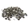 100 sád DIY kravatové pripináčiky motýľ špendlíky na chrbte brošňa Findings Silver