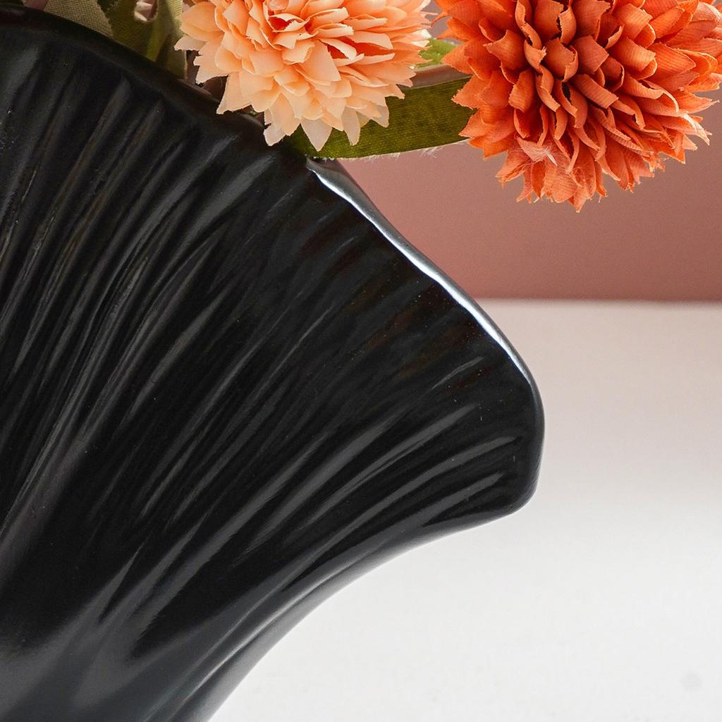 Modern Resin Art Vases Coastal Clam Sea Shell Shape Decorative Vases Table Centerpieces Home Decors Housewarmings Gift