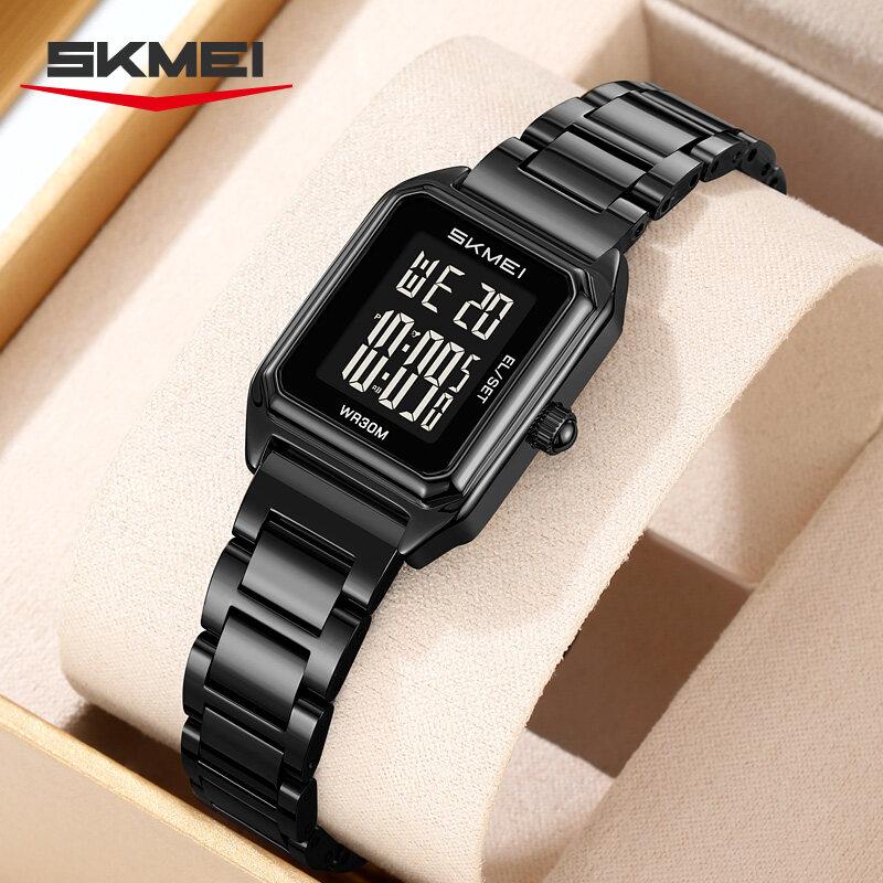 Skmei SKMEI Golden Digital Watch Men Women Watches Luxury Gold Wrist Watches Stainless Steel Female Male Clock Relogio Masculino 2493