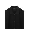Customellow Black Mesh Half Sleeve Cardigan Black Cwwam25312bkx