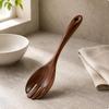 Teak Kitchen Utensil Smooth Finish Carved Wooden SinglePiece Cooking Spoon Set