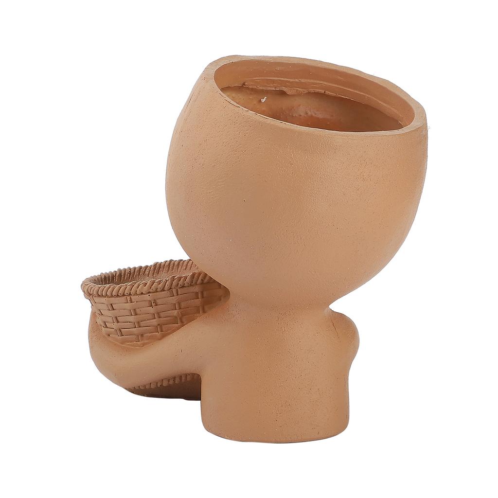 Ghiveci Mannequin Rășină Creativ Ghiveci Dublu Față Ghiveci