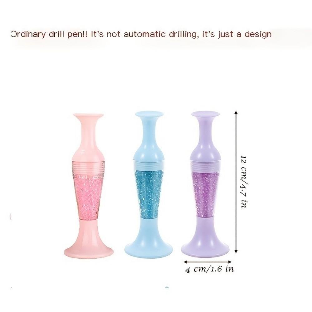 2pcs Portable Automatic Painting Pen Universal Press Beaded Tool Vase Pasting