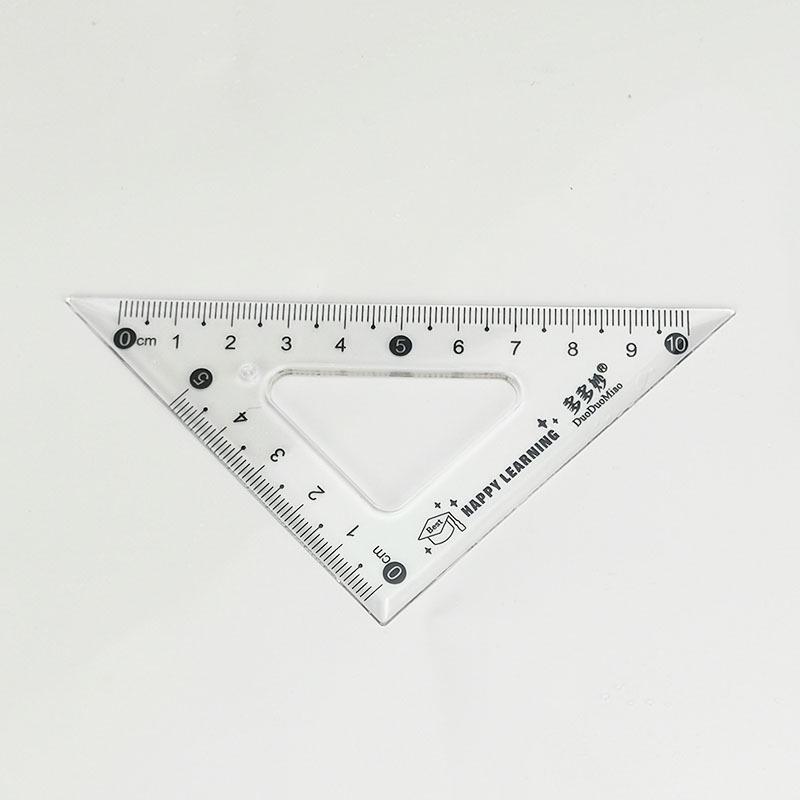 Student Ruler Set: 20cm Straight & Triangle Rulers for Exams and Stationery