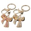 Rhinestone Bow Keychain with Rotating Lobster Clasp for Women Girls Sparkling Bow Keychain Bag Charm for Birthday Mother's Day