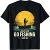 Jesus Said Go Fishing Bible Verse Fisherman Christian Fathers Day Funny T Shirts Master Baiter Fish Short Sleeve Loose Clothing