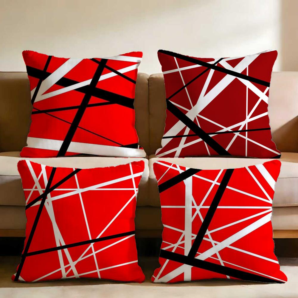 Van H-Halen Cushion Cover Multi-Scene Pillow Cover for Home & Car - Reversible, Soft & Durable for Daily Use