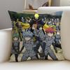 Fun AAssassination ClassroomS Cushion Cover Breathable and skinfriendly linen pillowcase square removable and washable cushion