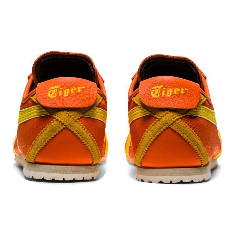 ONITSUKA TIGER Mexico 66 Pohodlné Všestranné Tlumící Protiskluzové Nízké Neformální Boty Unisex tenisky Oranžová Žlutá 1183A201-600