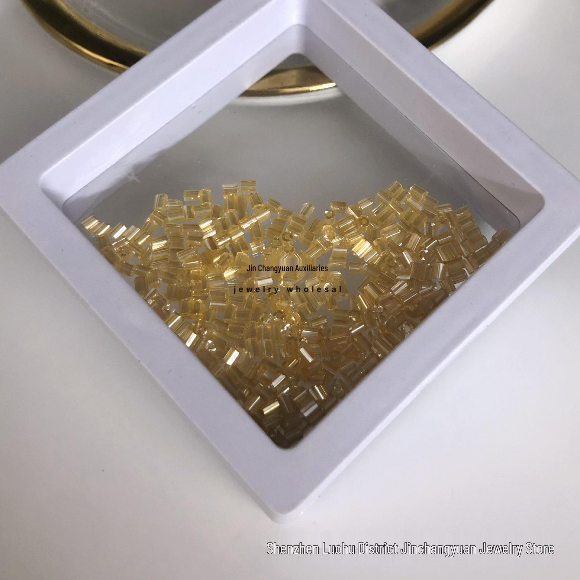 Хаки Абрикосовые Стеклянные Бисерные Бусины для DIY Ручной Работы Вечерних Платьев Аксессуары