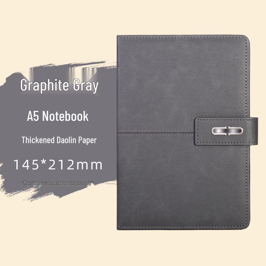 Buckle Business A5 PU Leather Notebook Gift Set with Customizable Logo